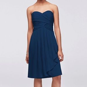 Navy Blue Bridesmaid or Formal Dress